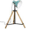gulvlampe 25 W 75x75x90-150 cm E27 rustik blå
