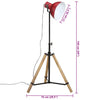 gulvlampe 25 W 75x75x90-150 cm E27 rustik rød