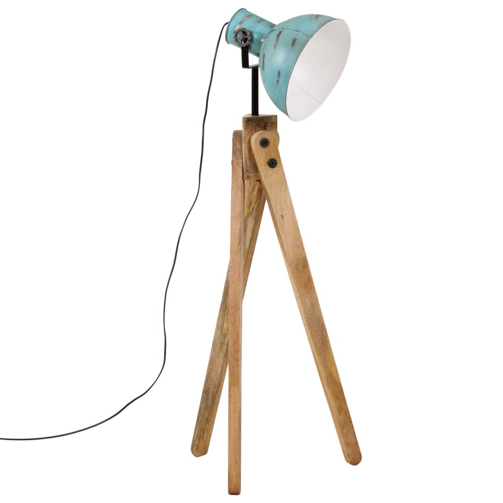 gulvlampe 45x45x120 cm 25 W E27 rustik blå