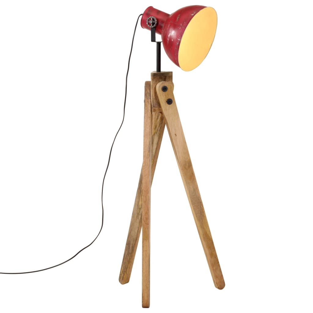 gulvlampe 45x45x120 cm 25 W E27 rustik rød