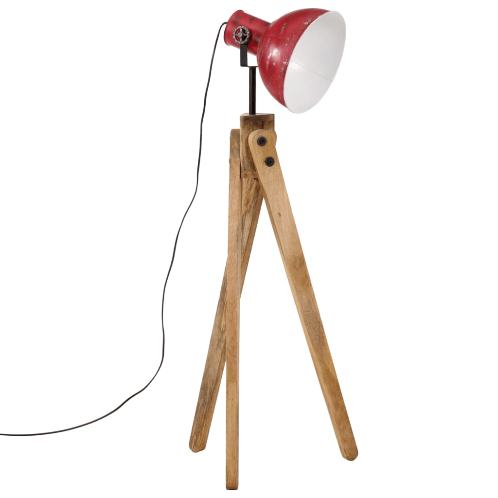 gulvlampe 45x45x120 cm 25 W E27 rustik rød