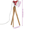 gulvlampe 45x45x120 cm 25 W E27 rustik rød