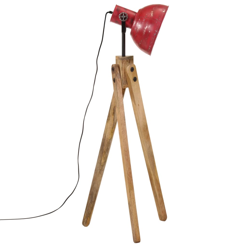 gulvlampe 45x45x120 cm 25 W E27 rustik rød