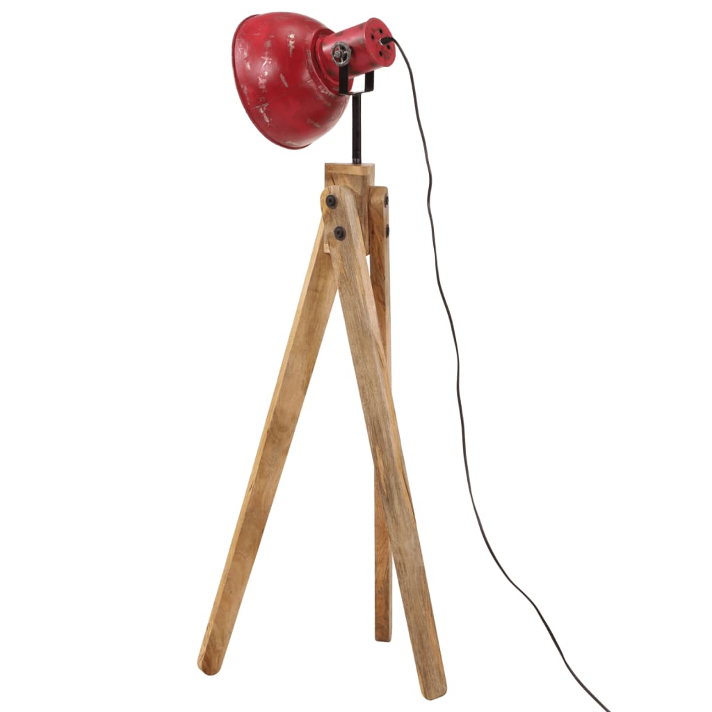gulvlampe 45x45x120 cm 25 W E27 rustik rød