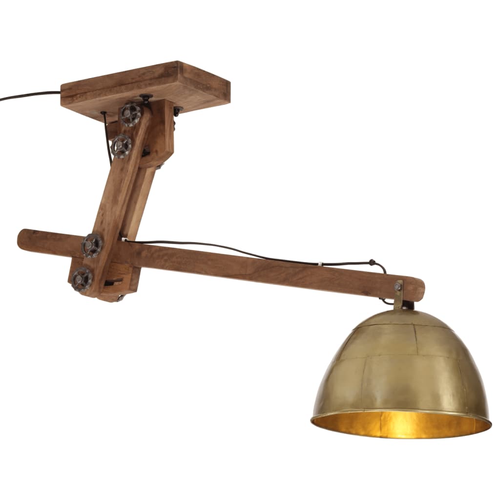 loftlampe 105x30x65-108 cm 25 W E27 antik messingfarve