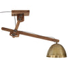 loftlampe 105x30x65-108 cm 25 W E27 antik messingfarve