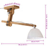 loftlampe 105x30x65-108 cm 25 W E27 hvid