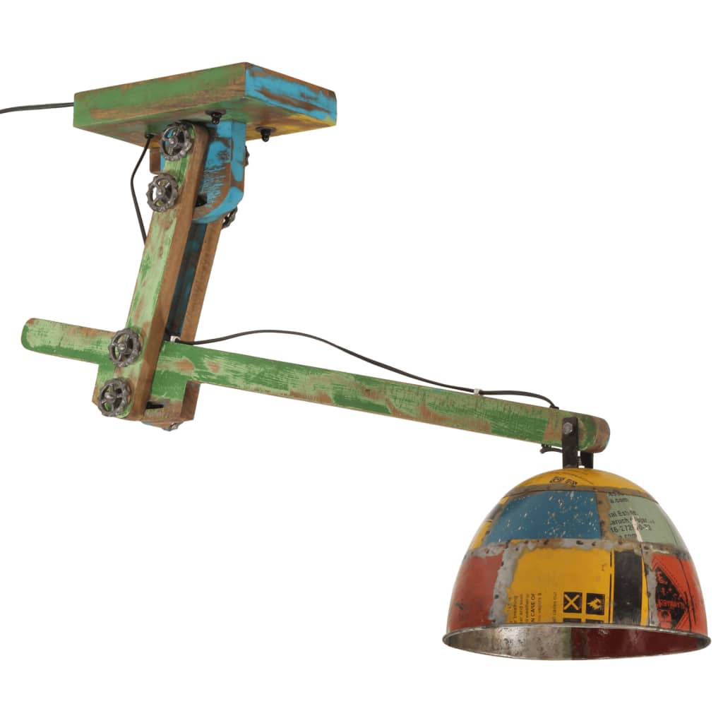 loftlampe 105x30x65-108 cm 25 W E27 flerfarvet