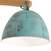 loftlampe 105x30x65-108 25 W E27 patineret blå