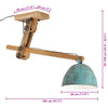 loftlampe 105x30x65-108 25 W E27 patineret blå