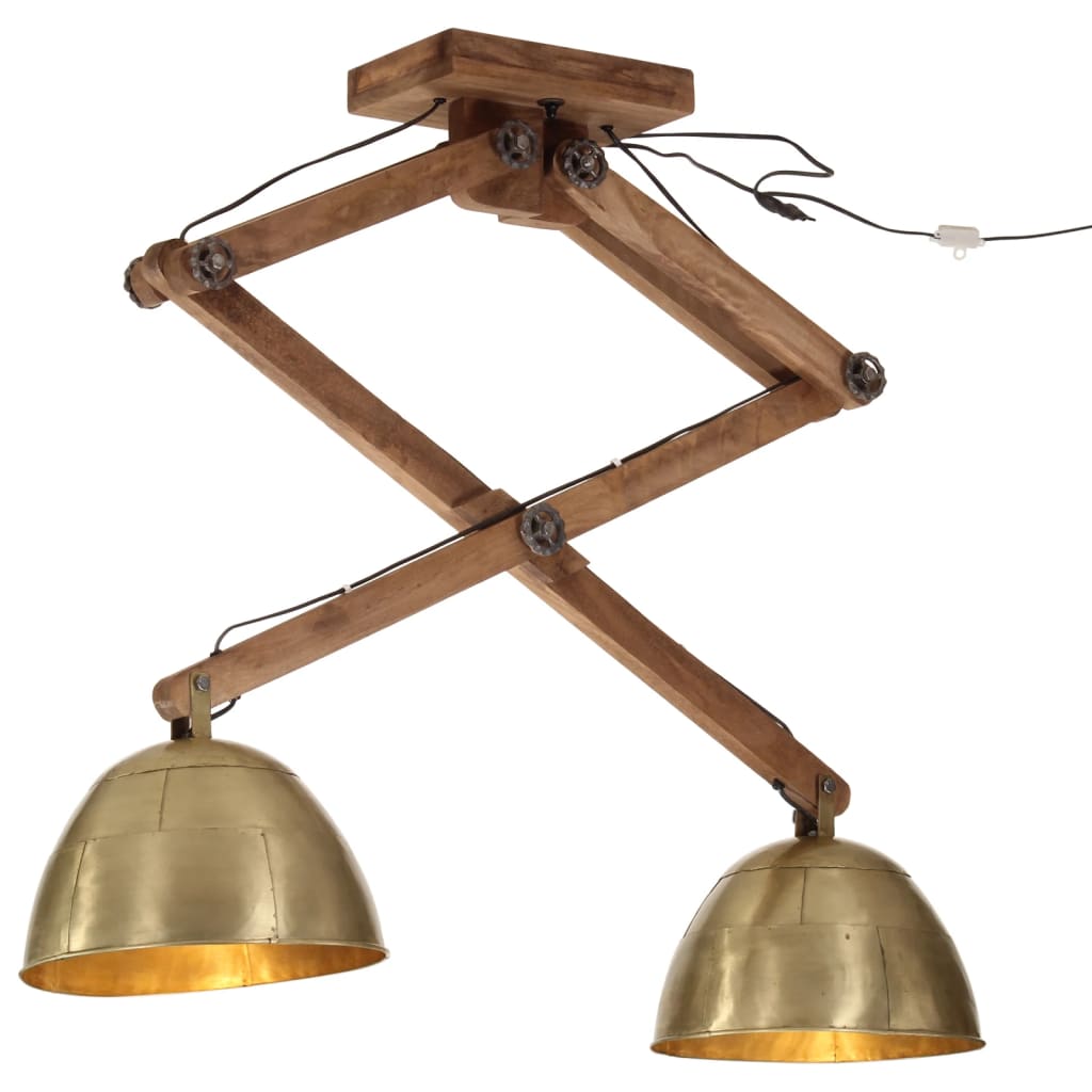 loftlampe 29x18x85 cm 25 W E27 antik messingfarve
