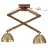 loftlampe 29x18x85 cm 25 W E27 antik messingfarve