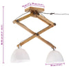 loftlampe 29x18x85 cm 25 W E27 hvid