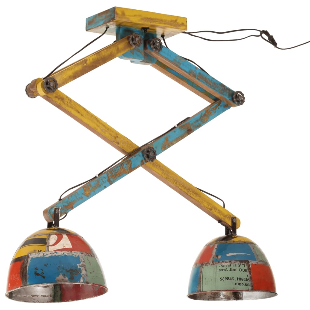 loftlampe 29x18x85 cm 25 W E27 flerfarvet