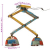 loftlampe 29x18x85 cm 25 W E27 flerfarvet