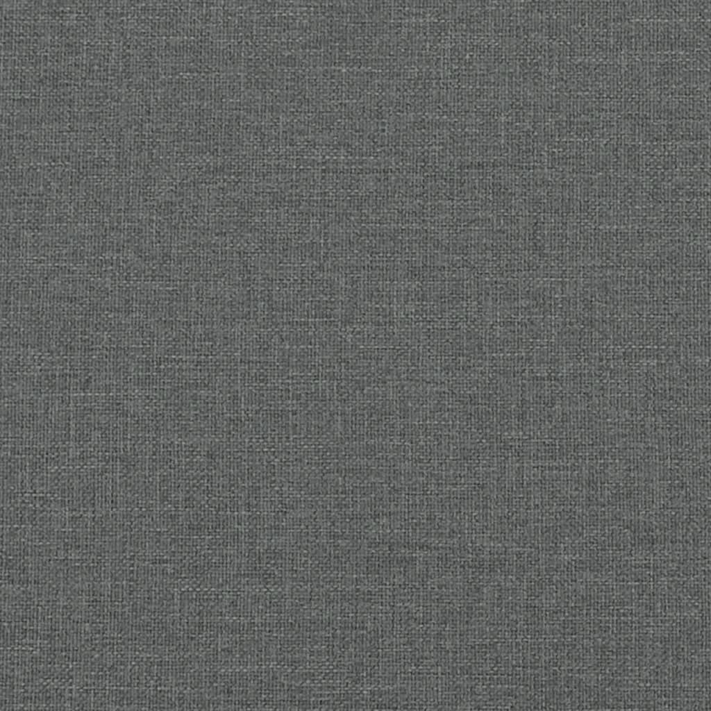 spisebordsbænk 186x32x45 cm stål og stof mørkegrå