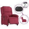 massagestol velour vinrød