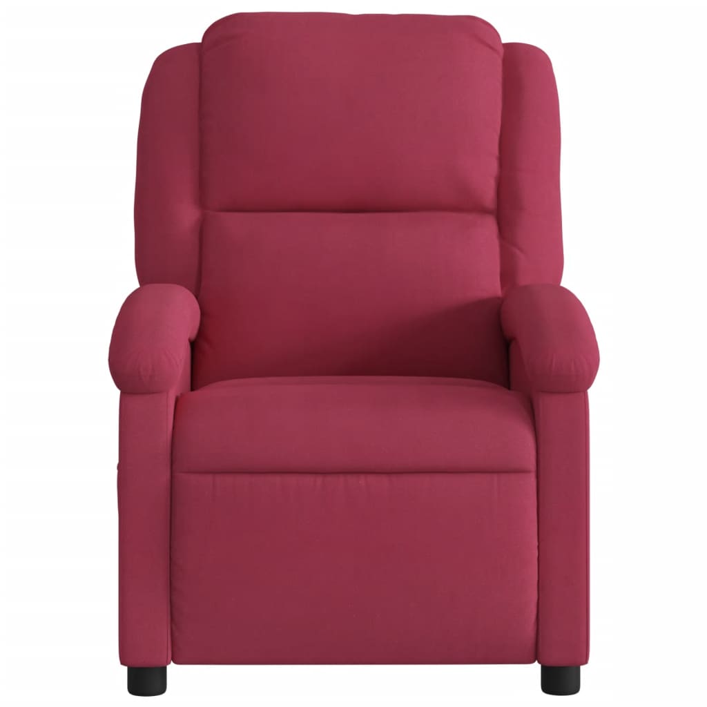 massagestol velour vinrød