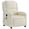 massagestol velour cremefarvet