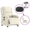 massagestol velour cremefarvet