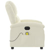 massagestol velour cremefarvet