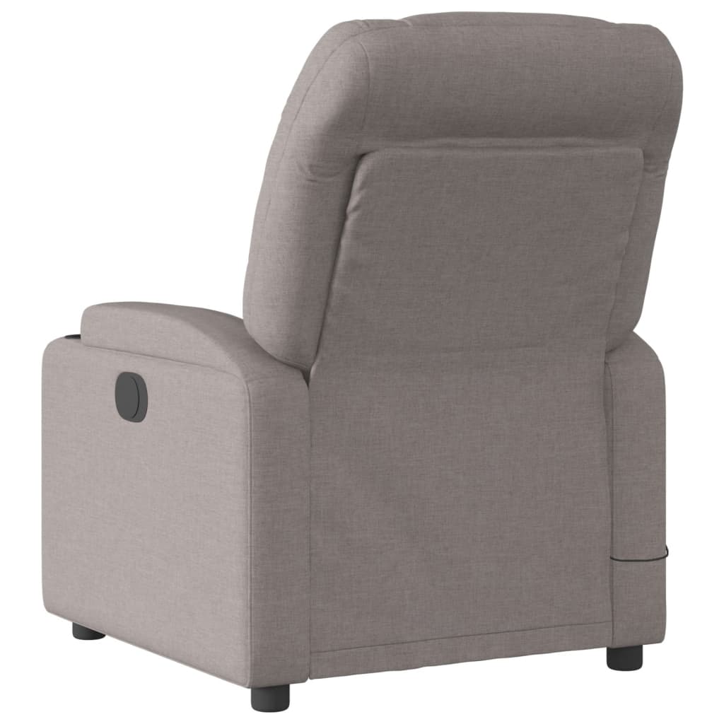 eldrevet massagestol stof gråbrun