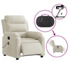 massagestol velour cremefarvet