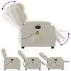 massagestol velour cremefarvet