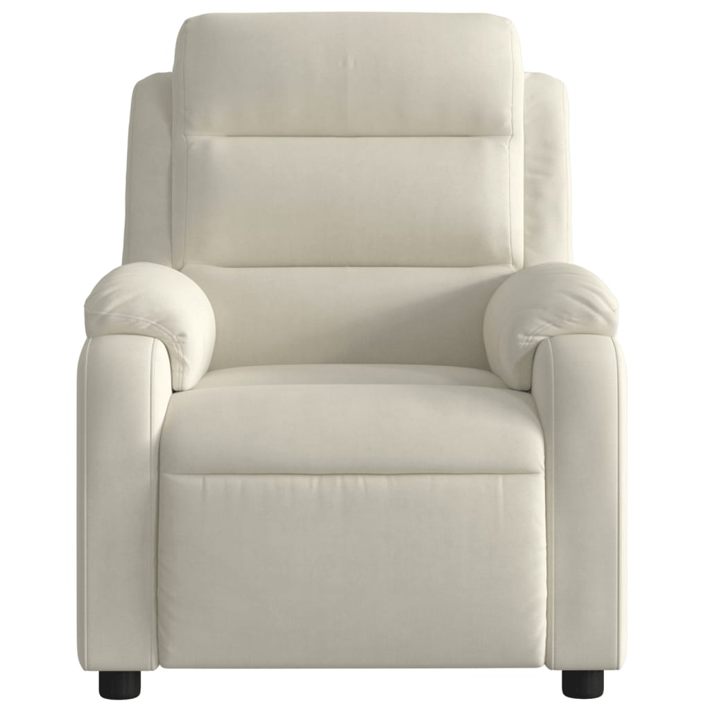 massagestol velour cremefarvet