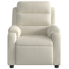 massagestol velour cremefarvet