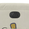 massagestol velour cremefarvet