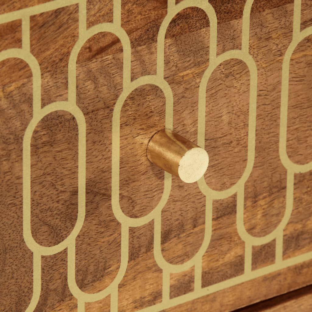 kommoder 2 stk. 60x33x75 cm massivt mangotræ