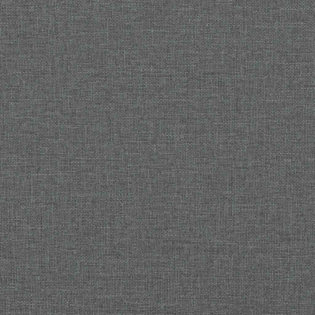 bænk med hynder 113x64,5x75,5 cm stof mørkegrå