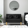 bænk med hynder 113x64,5x75,5 cm stof stof