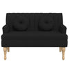 bænk med hynder 113x64,5x75,5 cm stof stof