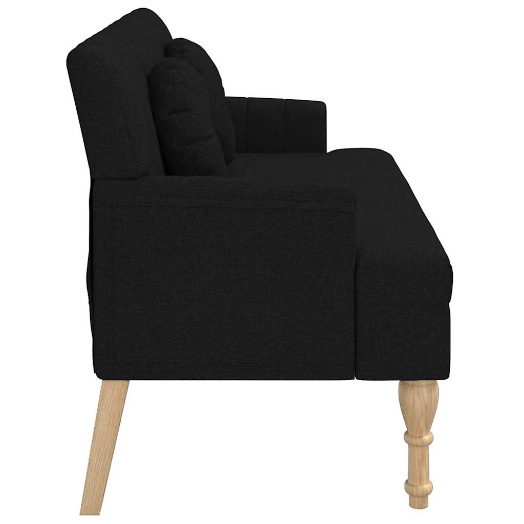 bænk med hynder 113x64,5x75,5 cm stof stof