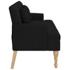 bænk med hynder 113x64,5x75,5 cm stof stof