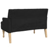 bænk med hynder 113x64,5x75,5 cm stof stof