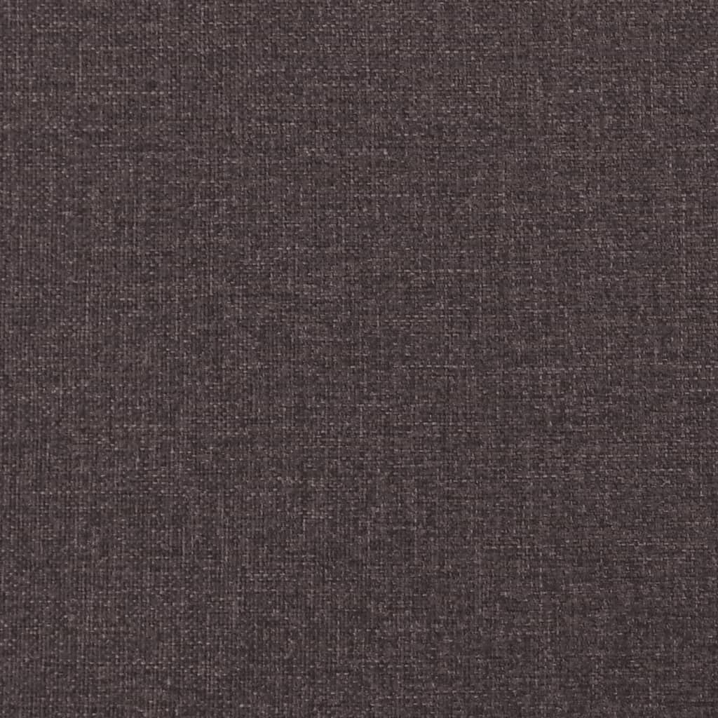 bænk med hynder 113x64,5x75,5 cm stof mørkebrun