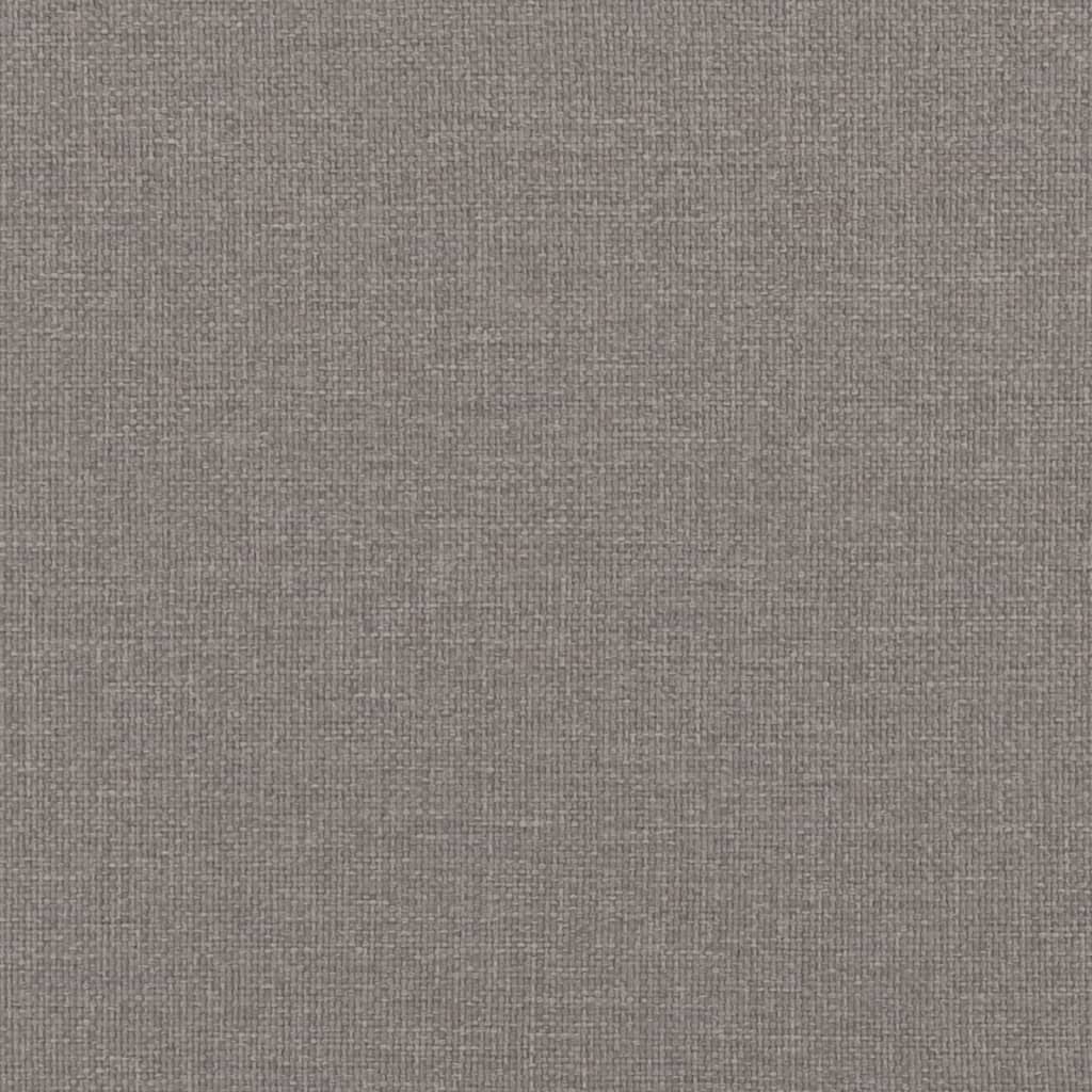bænk med hynder 113x64,5x75,5 cm stof gråbrun