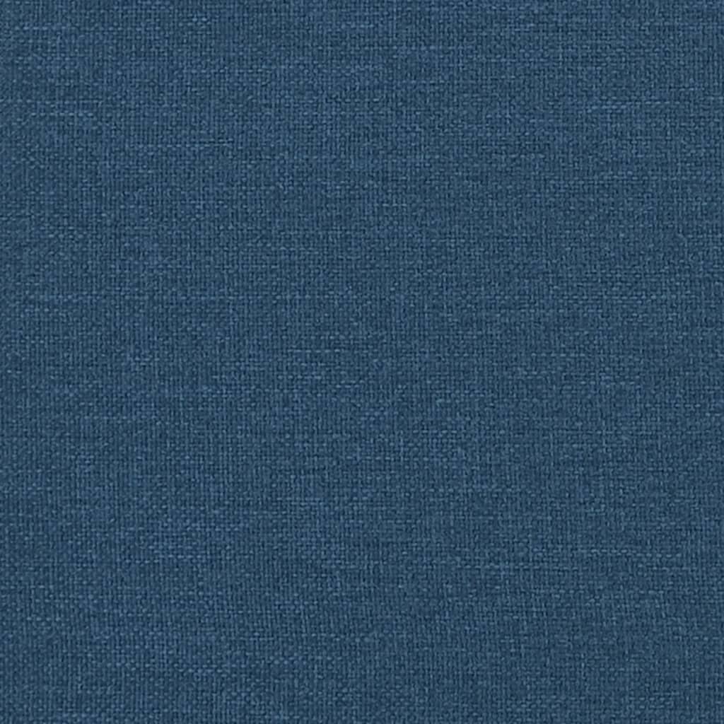 bænk med hynder 113x64,5x75,5 cm stof blå