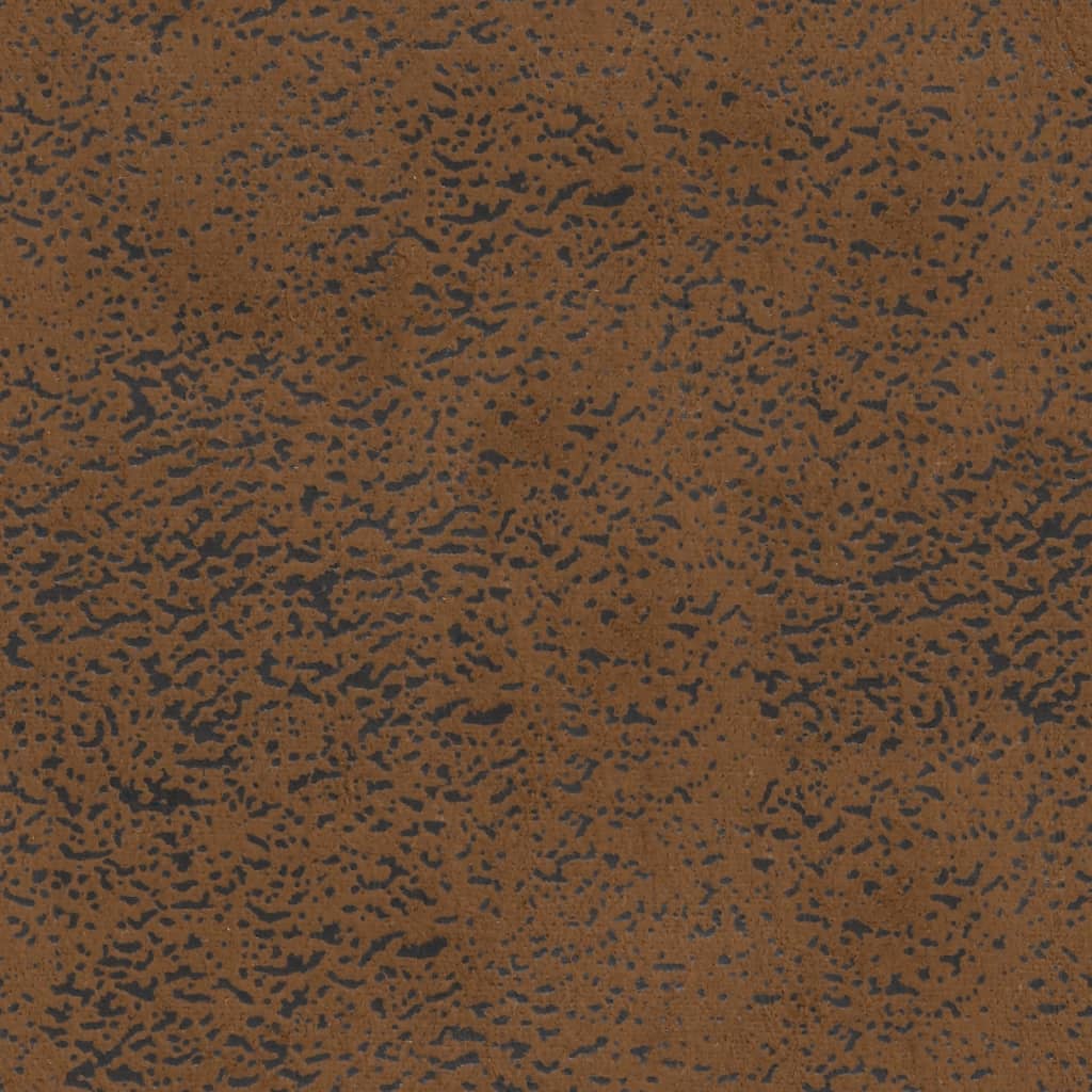 bænk med ryglæn 120,5x65x75 cm imiteret ruskind brun