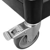 vogn med 2 hylder 81x41x92 cm aluminium sort