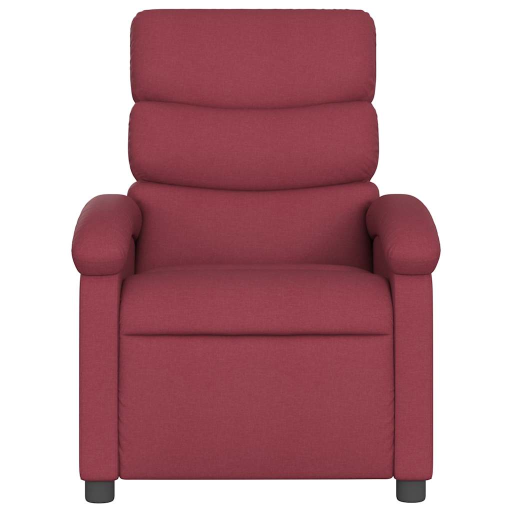 massagestol stof vinrød
