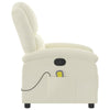 massagestol velour cremefarvet