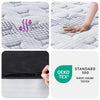 springmadras med pocketfjedre 90x200 cm medium