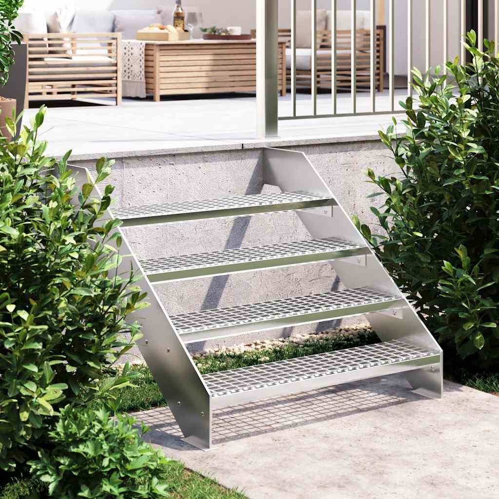 trappetrin 90x24x7 cm trinrist galvaniseret stål