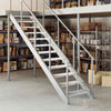 trappetrin 70x24x7 cm trinrist galvaniseret stål