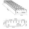 trappetrin 70x24x7 cm trinrist galvaniseret stål
