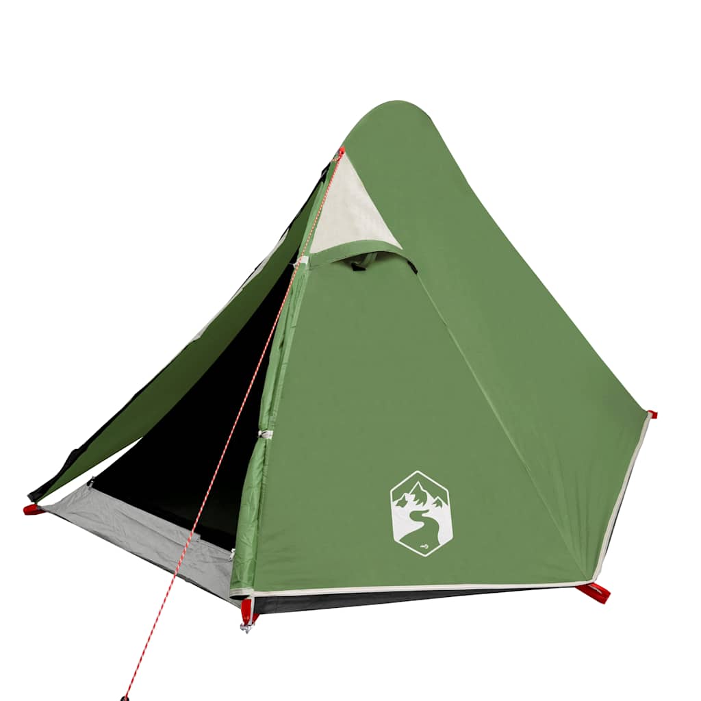 2-personers campingtelt vandtæt kuppel grøn